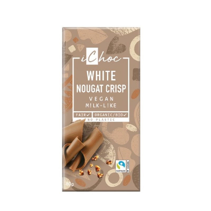 Tablette Chocolat White Nougat Crisp – Ichoc