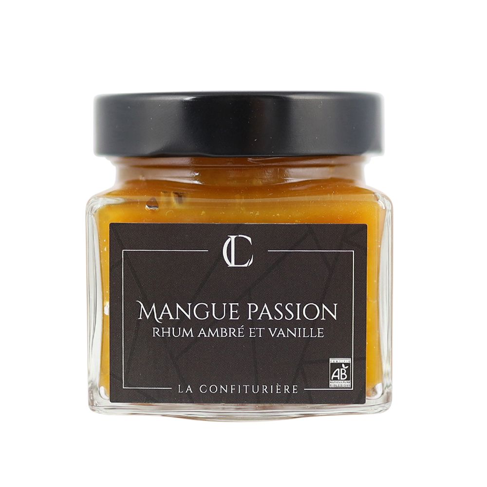 Confiture “Mangue, passion, rhum ambré” – La Confiturière