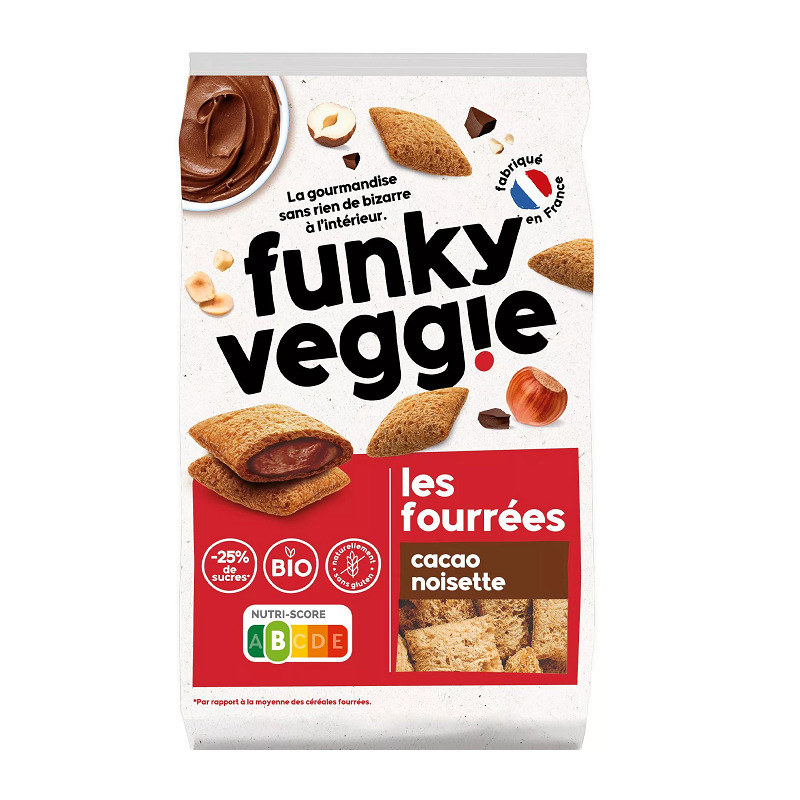 Céréales fourrées Cacao/Noisette – Funky Veggie