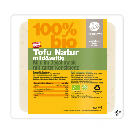 Tofu nature BIO 400g – Tofutown