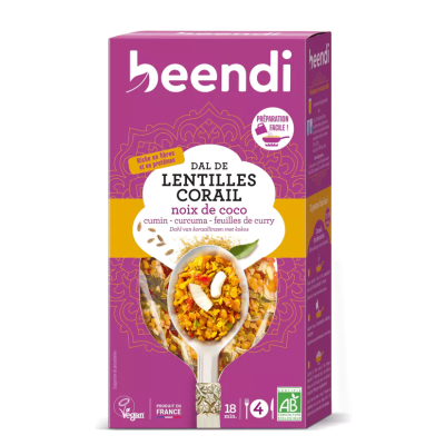 Dhal lentilles corail/coco – Beendi