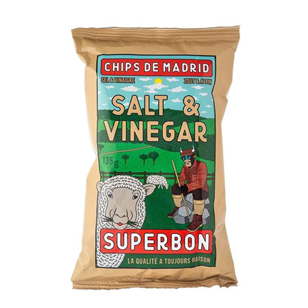 Chips Vinaigre & Sel 135g – Superbon