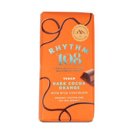 Tablette chocolat noir & orange – Rhythm108